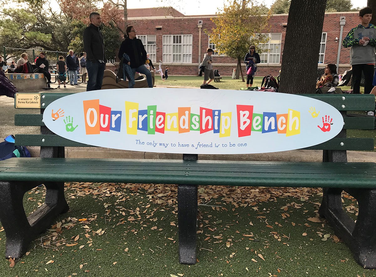 Friendship Benches at WUES You’ve Got a Friend in Me The Buzz Magazines